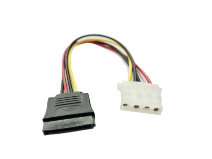 ANG Molex 4Pin Female to SATA 15Pin Female Cable