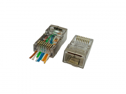 ANG Cat6A RJ45 8P8C FTP Network Lan Pass Through Connector