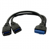 ANG USB3.0 A Female to USB3.0 20Pin Female ATX Cable
