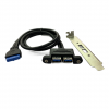 ANG USB3.0 A Female to USB3.0 20Pin Female ATX Cable w/Back Panel