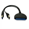 ANG USB3.0 A Male to SATA Female Adapter w/USB2.0 Additional Power