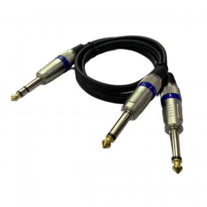 ANG 6.35mm TRS Male to 2*6.35mm TS Male Audio Cable